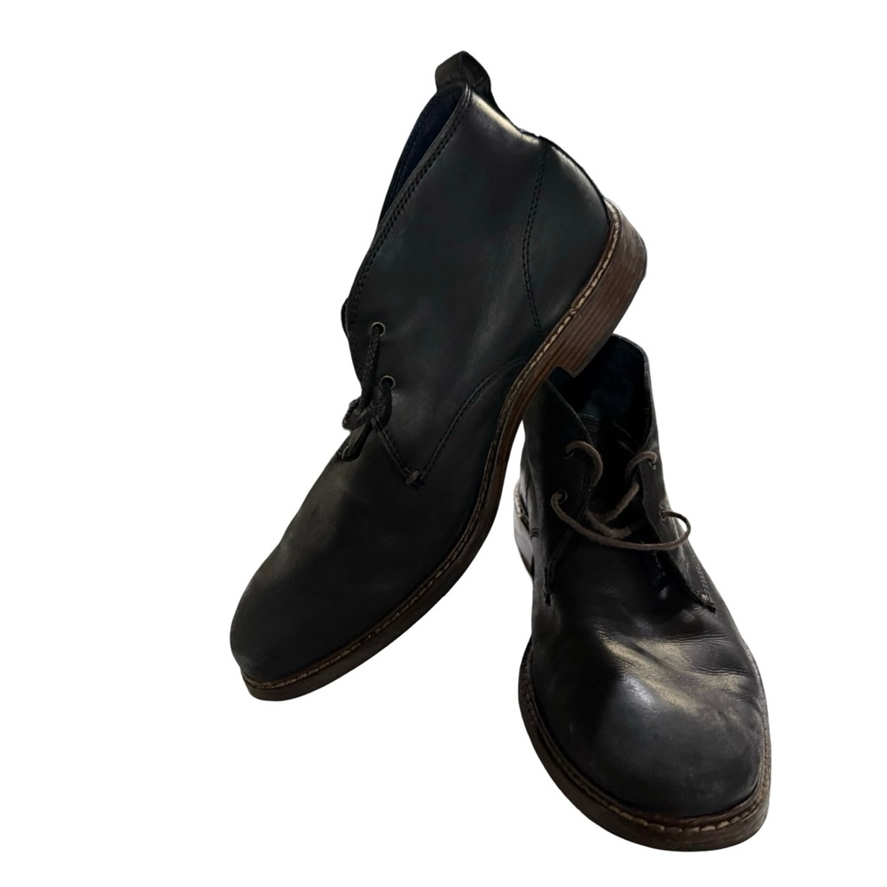 Cole Haan Men's Black Leather Boots - Picture 4 of 5